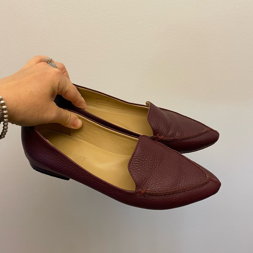 Poppy Barley Burgundy Leather Loafers